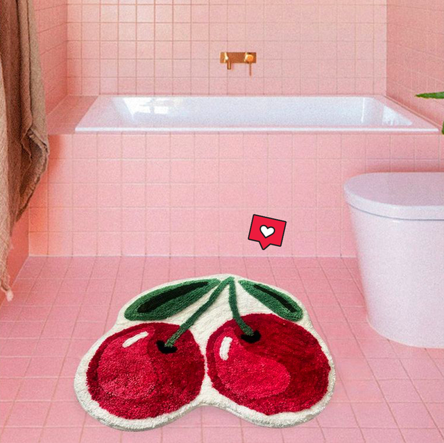 12 Cute Bath Mats 2021 Stylish And, Red Fluffy Bathroom Rugs