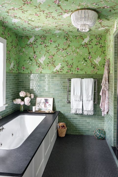 green master bathroom