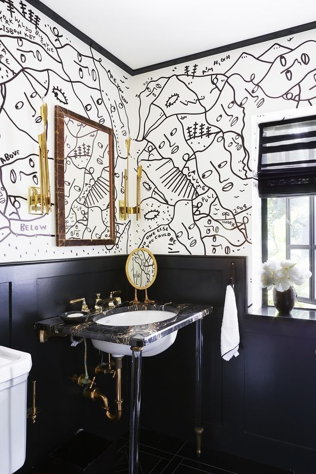 unique bathroom wall art