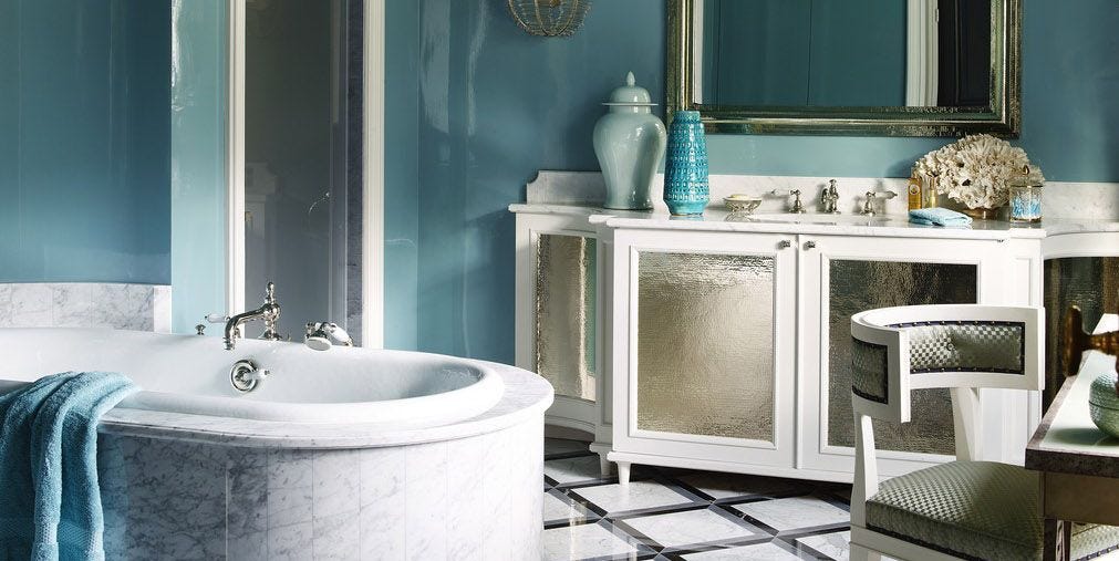 23 best bathroom paint colors - top designers' ideal wall paint hues