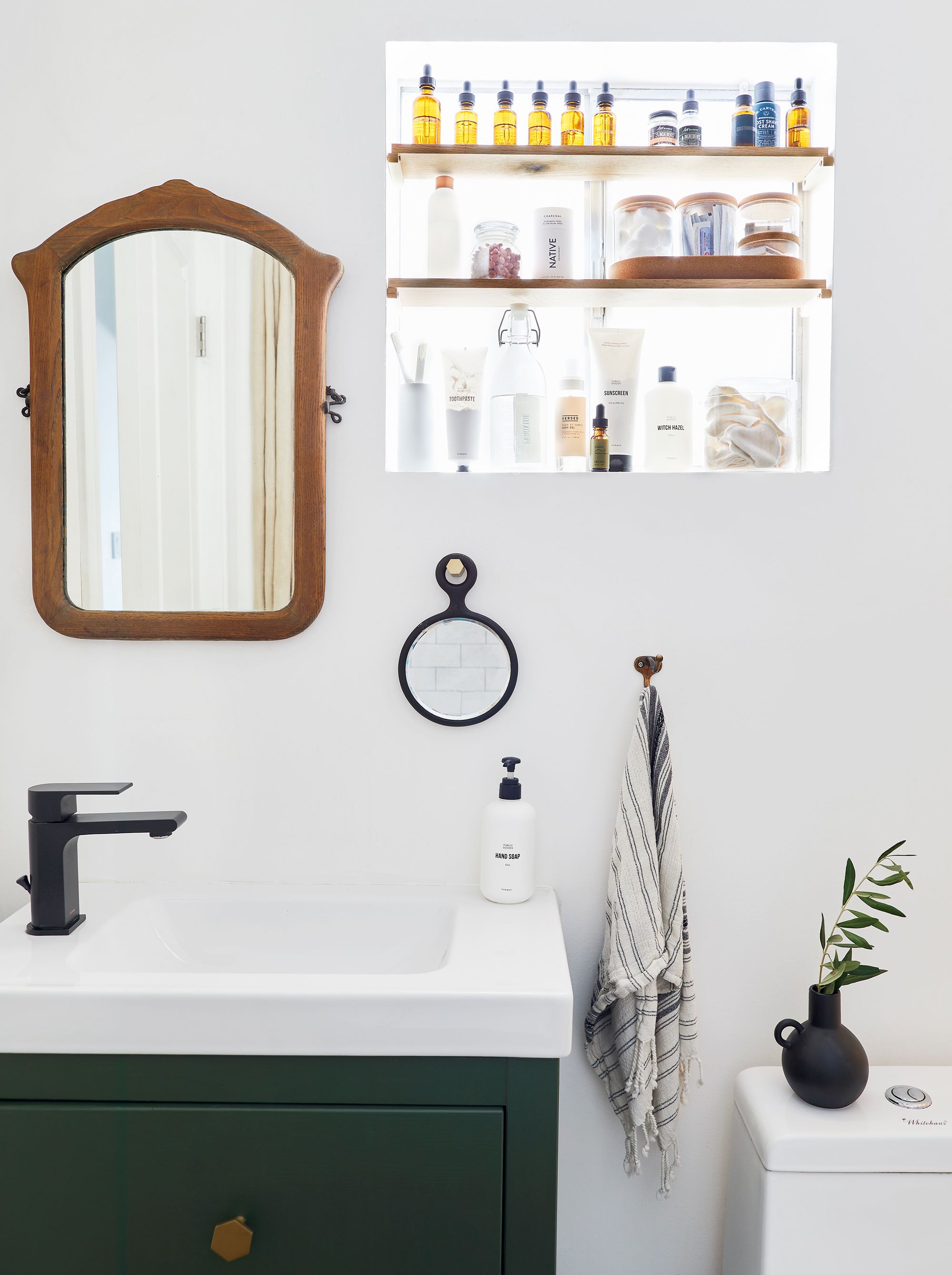 bathroom counter top storage