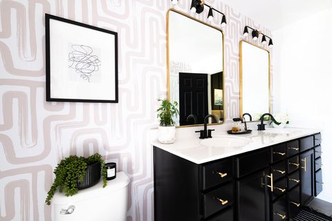 65 Bathroom Decorating Ideas Pictures, Black Gold Bathroom Ideas