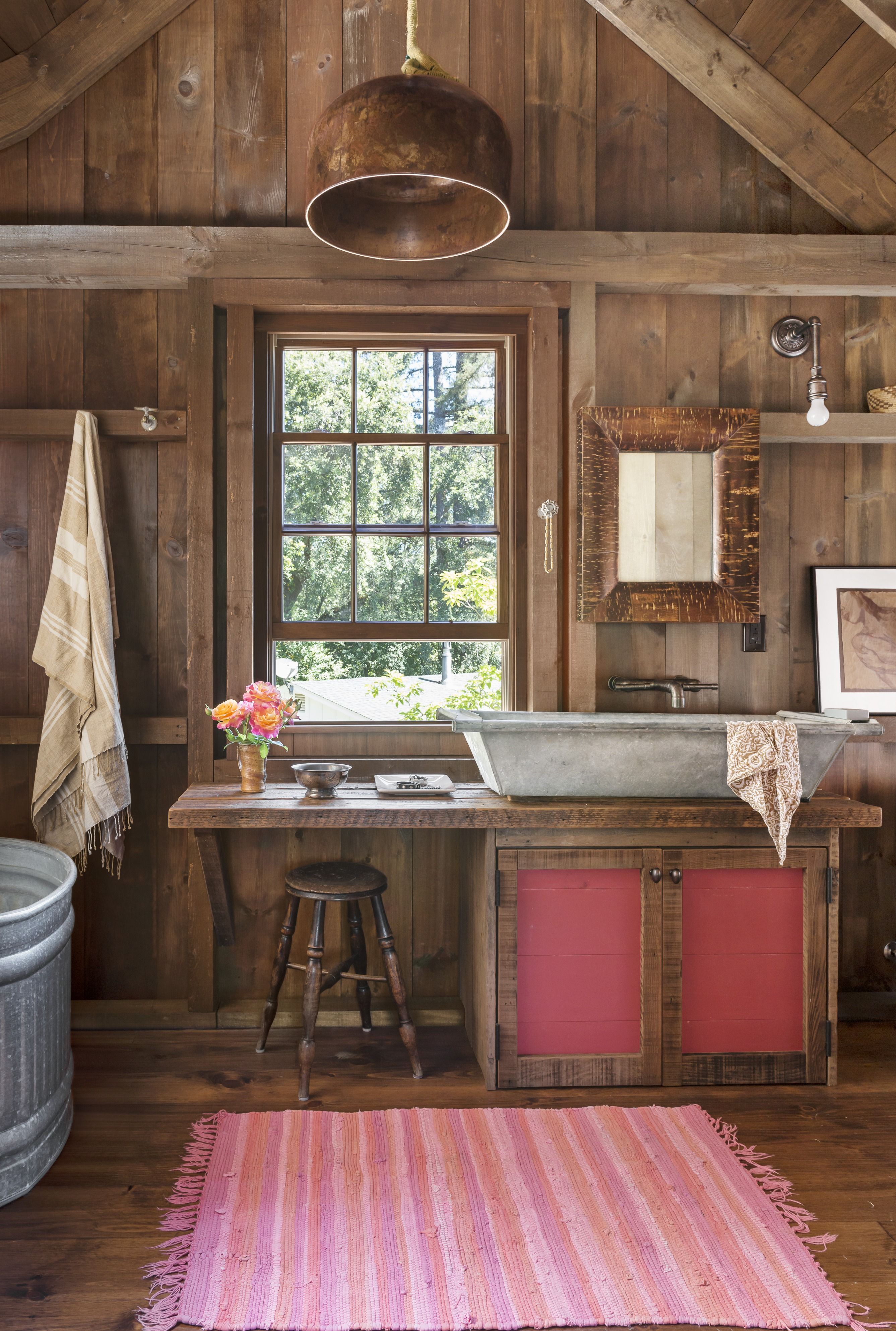 rustic ceiling lights for bathroom