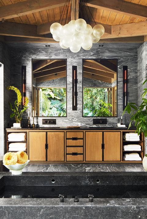 21 Bathroom Mirror Ideas For Every, Ceiling Mounted Vanity Mirror