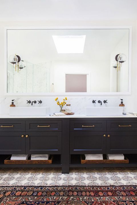 20 Best Bathroom Mirror Ideas, Master Bath Double Vanity Mirror