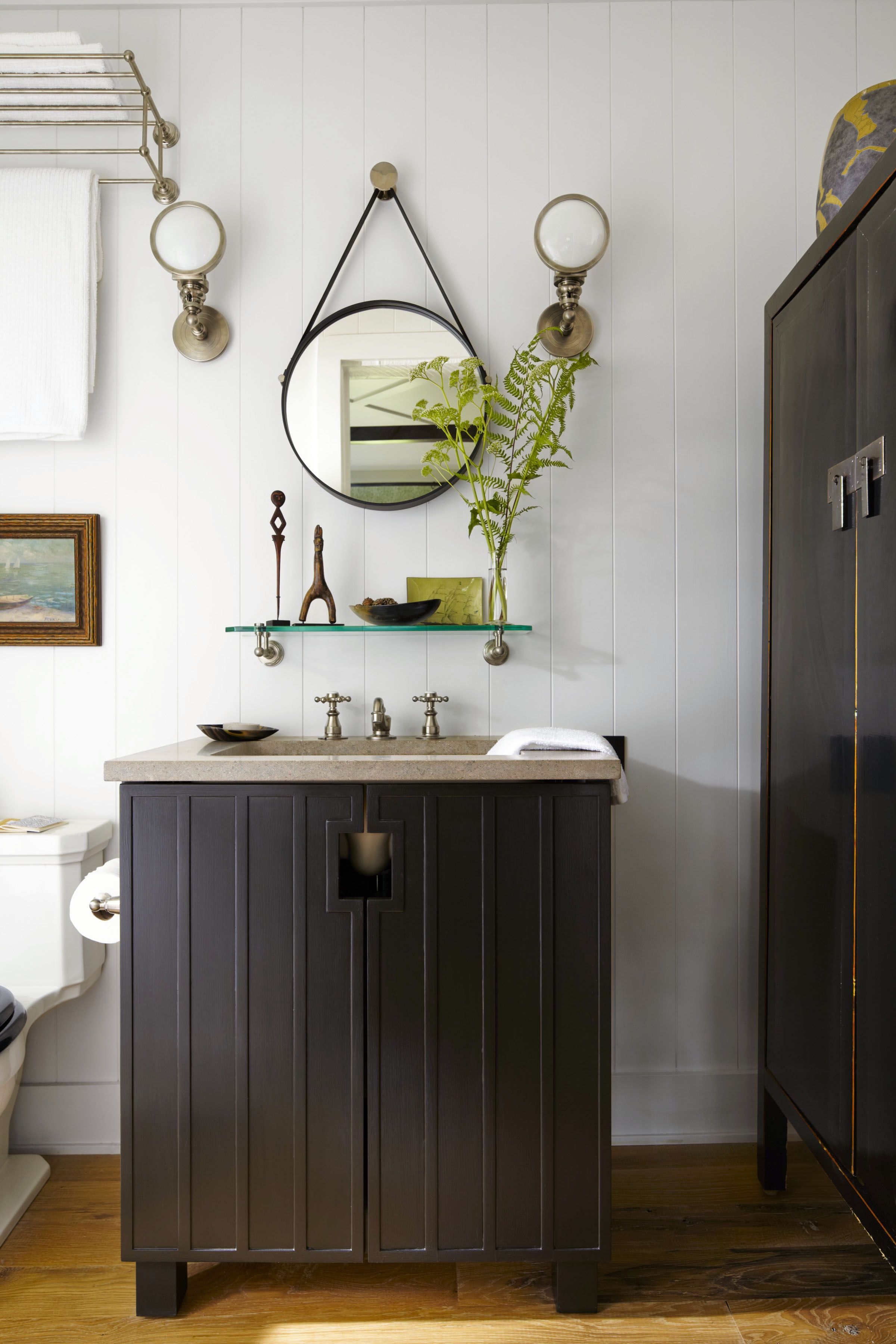 26 Bathroom Organization Ideas Best, Wall Mounted Bathroom Vanity And Accessory Shelf For Makeup Toiletries