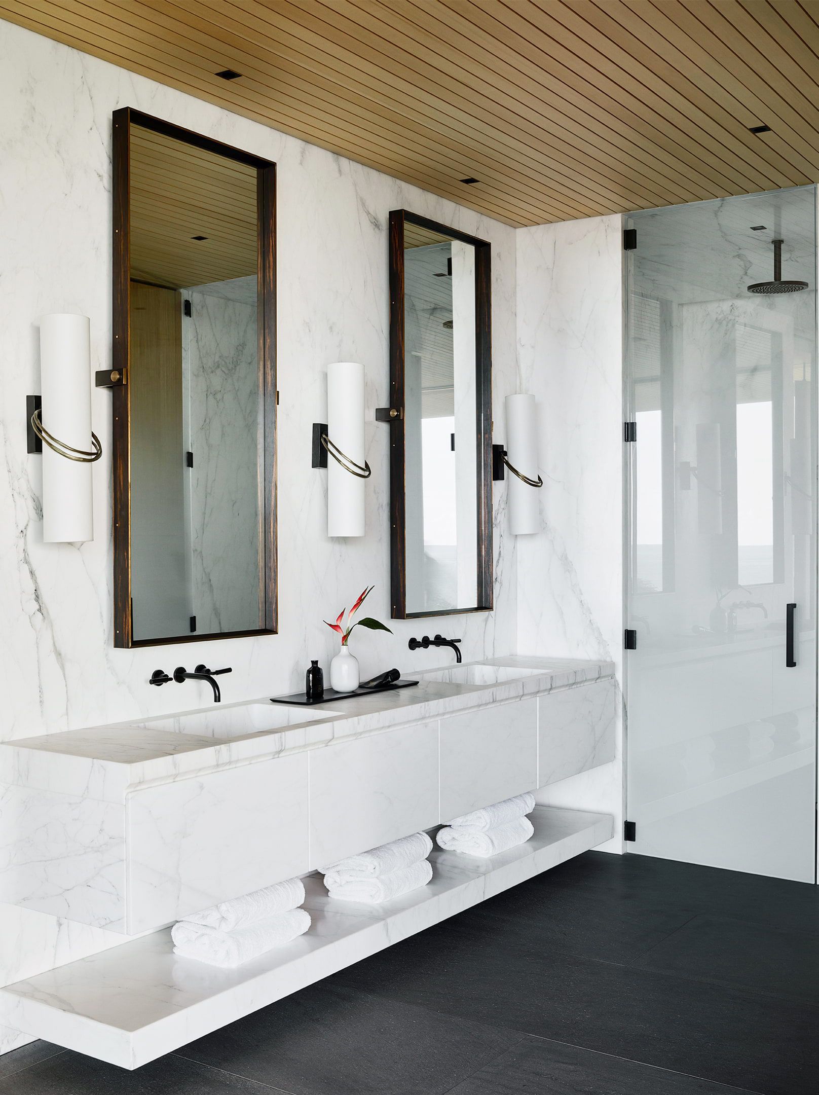 customized bathroom shelf