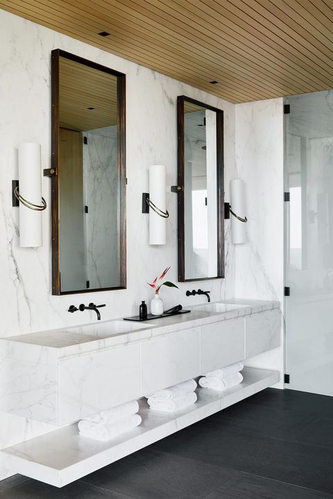28 Stylish Bathroom Shelf Ideas The, Bathroom Mirror Shelf Ideas