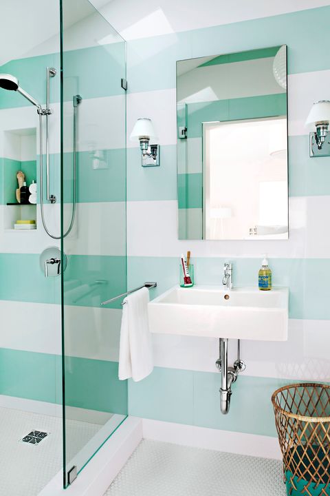 20 Popular Bathroom Tile Ideas, Blue And White Bathroom Tile Ideas