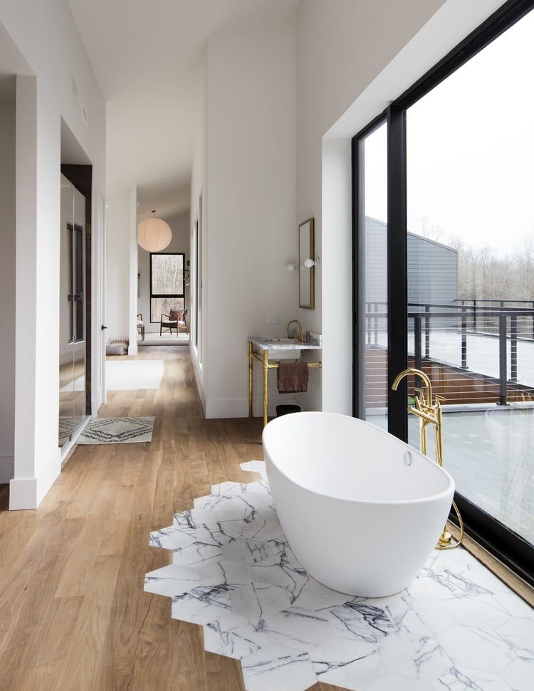 48 Bathroom Tile Ideas Bath Backsplash And Floor Designs - Can You Use Laminate Flooring On Bathroom Walls