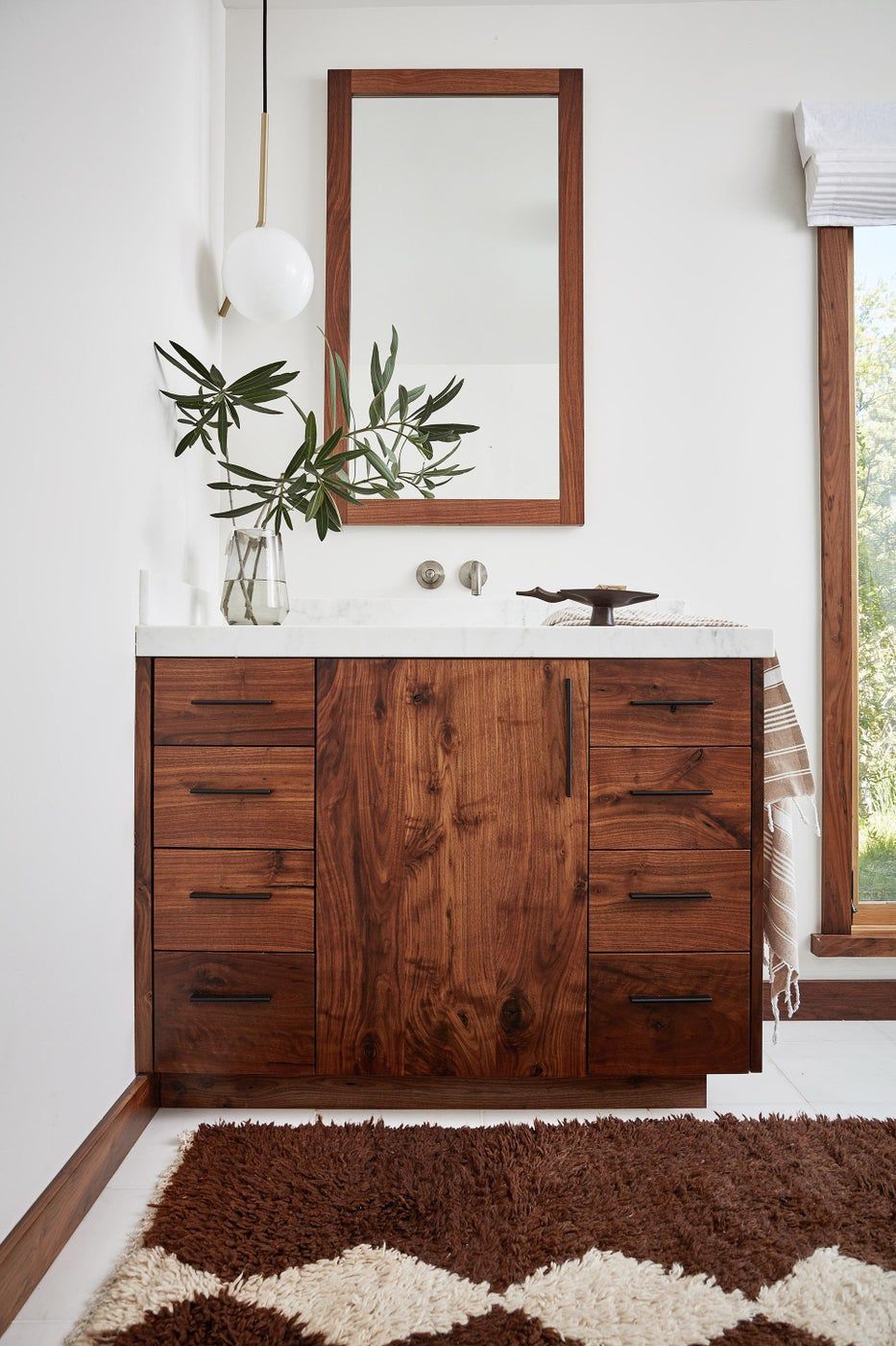 wood cabinet bathroom ideas