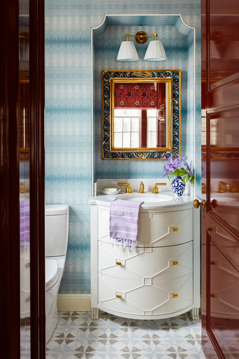 44 Bathroom Wallpaper Ideas That Will Inspire You to be Bold - Wallpaper for Bathrooms 44 Bathroom Wallpaper Ideas That Will Inspire You to be Bold - Wallpaper for Bathrooms