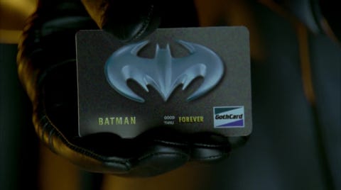 batman credit card batman forever