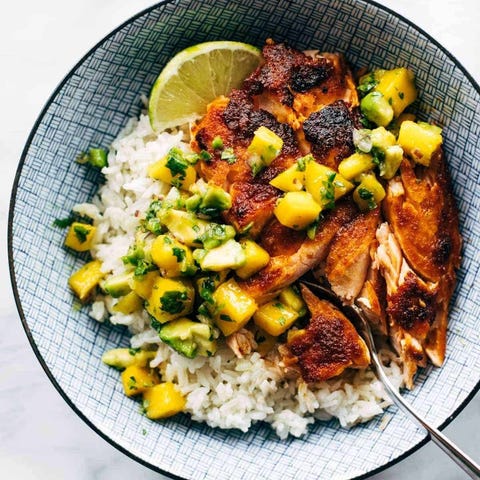 best salmon recipes bbq salmon bowl