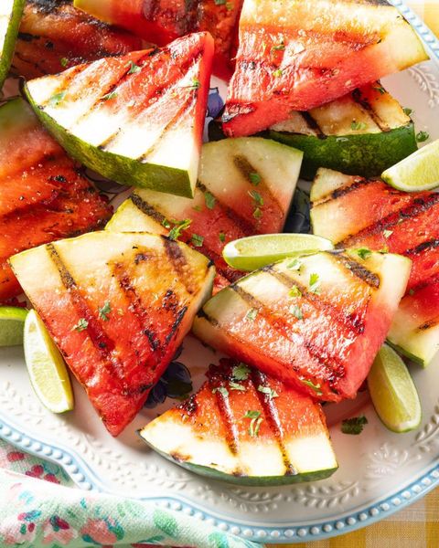 bbq sides grilled watermelon with limes