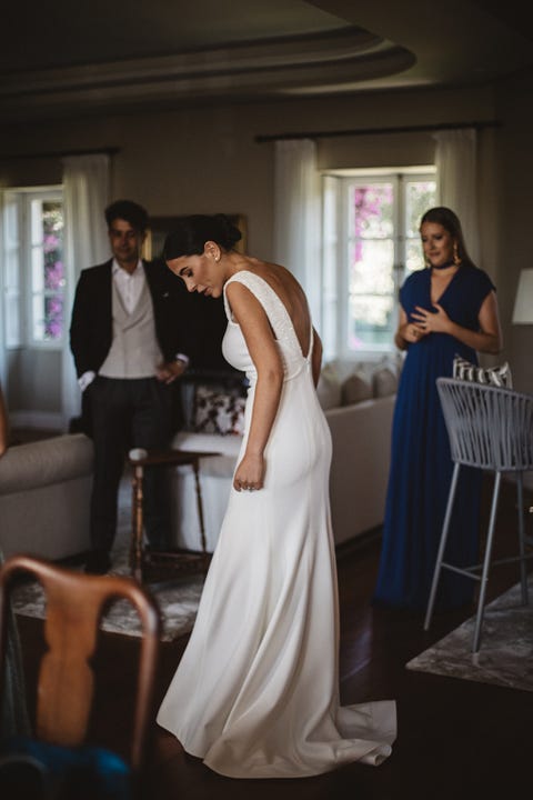 Marta, la novia española con la chaqueta torera joya más especial Marta, la novia española con la chaqueta torera joya más especial
