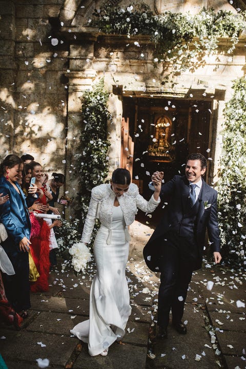 Marta, la novia española con la chaqueta torera joya más especial Marta, la novia española con la chaqueta torera joya más especial