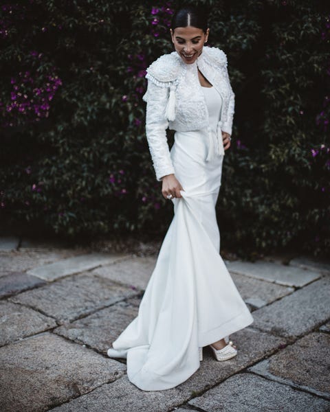 Marta, la novia española con la chaqueta torera joya más especial Marta, la novia española con la chaqueta torera joya más especial
