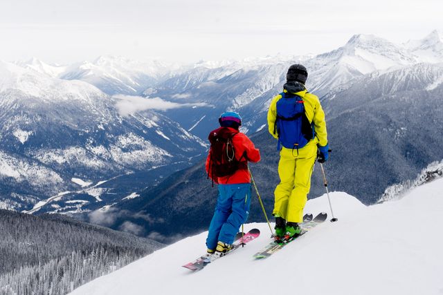 skiers in backcountry gear