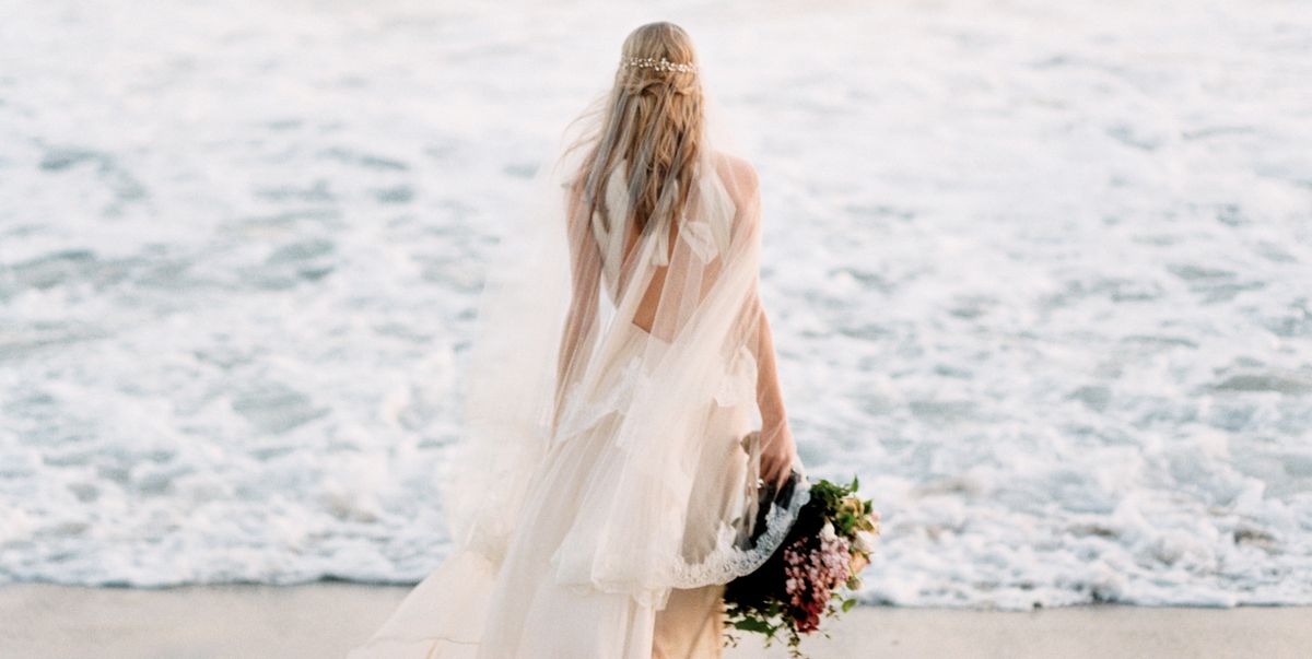 23 Beach Wedding Dresses So Dreamy They Ll Make You Consider A Sandy Wedding