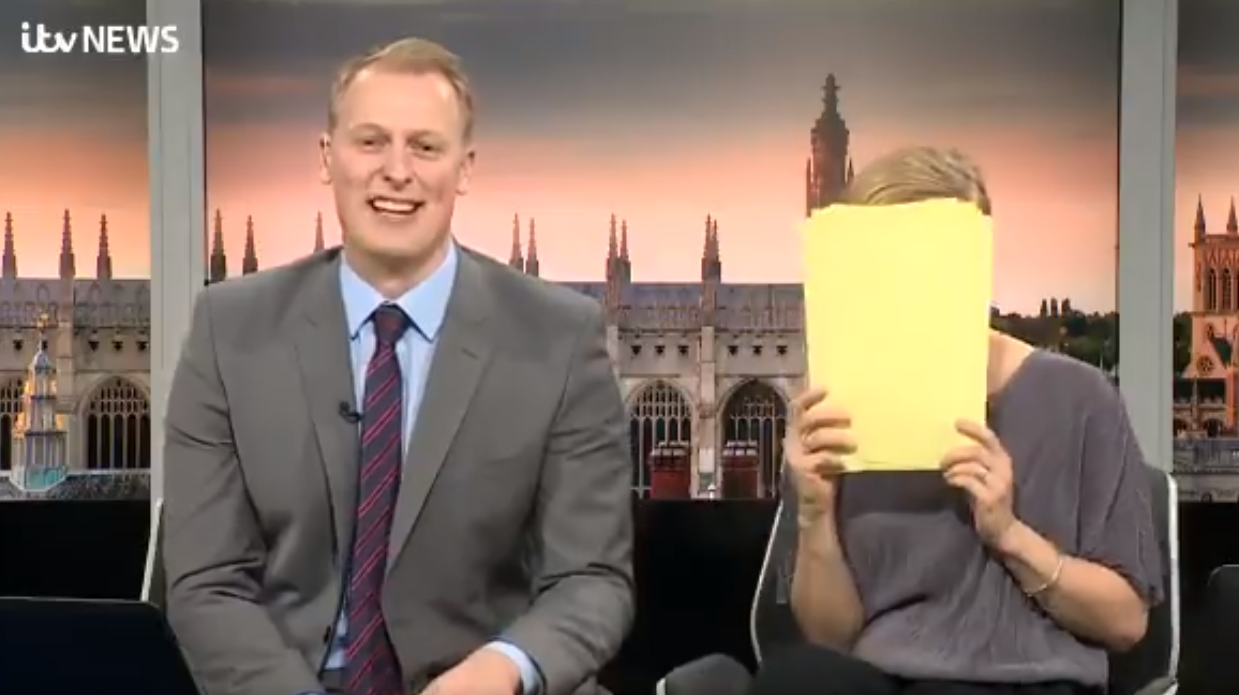 Itv News Presenter Makes Awkward Slip Up Live On Air