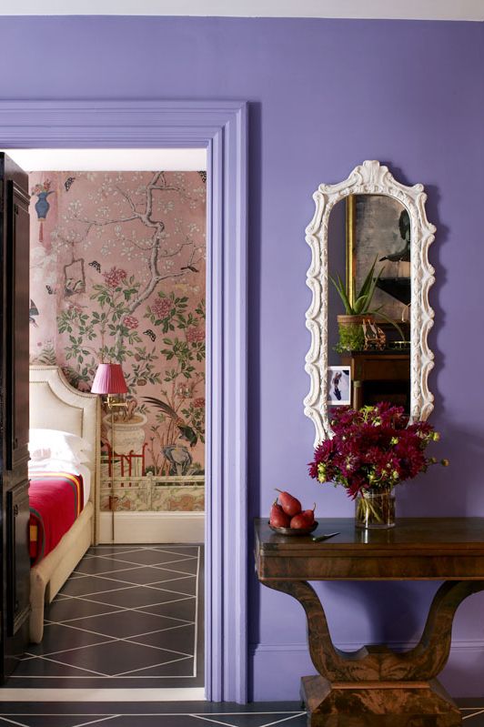 modern purple bedroom colors