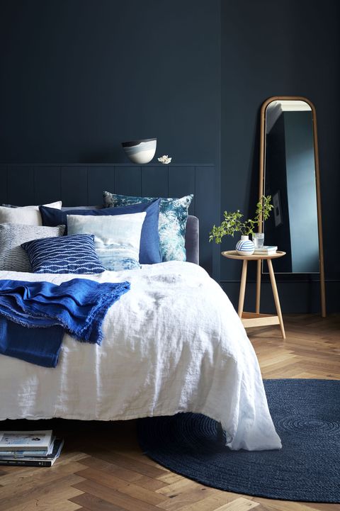 Bedroom Decor Ideas, Blue And Black Bedroom Ideas