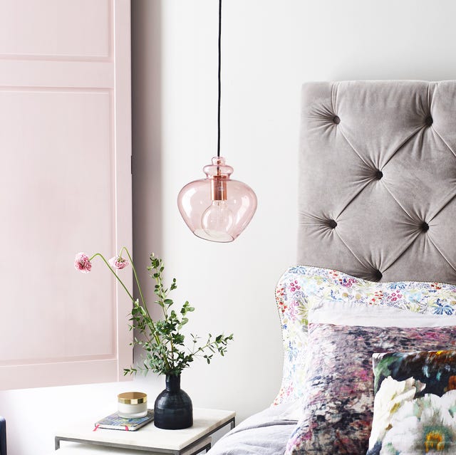 Blush And Navy Bedroom