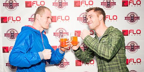 Corey Gallagher and Nick Symmonds beer mile 