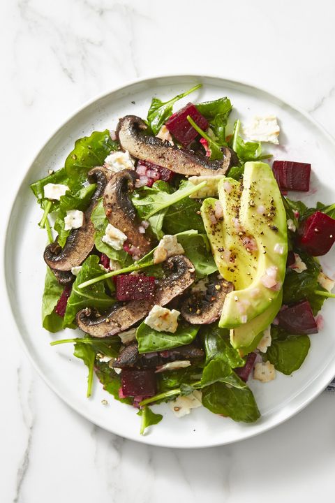 Beet Avocado Mushroom Salad - Healthy Lunch Ideas