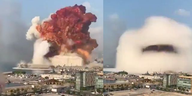 mushroom cloud beirut explosion