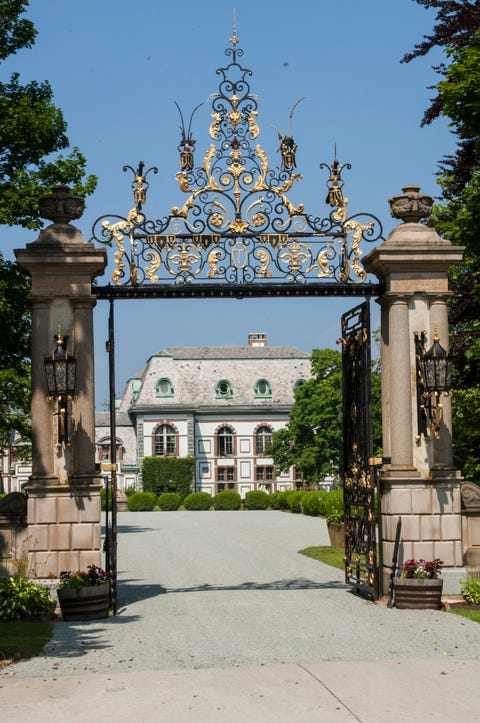 Belcourt is a former summer cottage designed by architect Richard Morris Hunt for Oliver Hazard Perry Belmont and located on Bellevue Avenue in Newport. Construction was begun in 1891 and completed in 1894. Newport. Rhode Island. New England. USA. newport rhode island belcourt