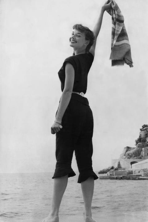 Audrey Hepburn At The Beach