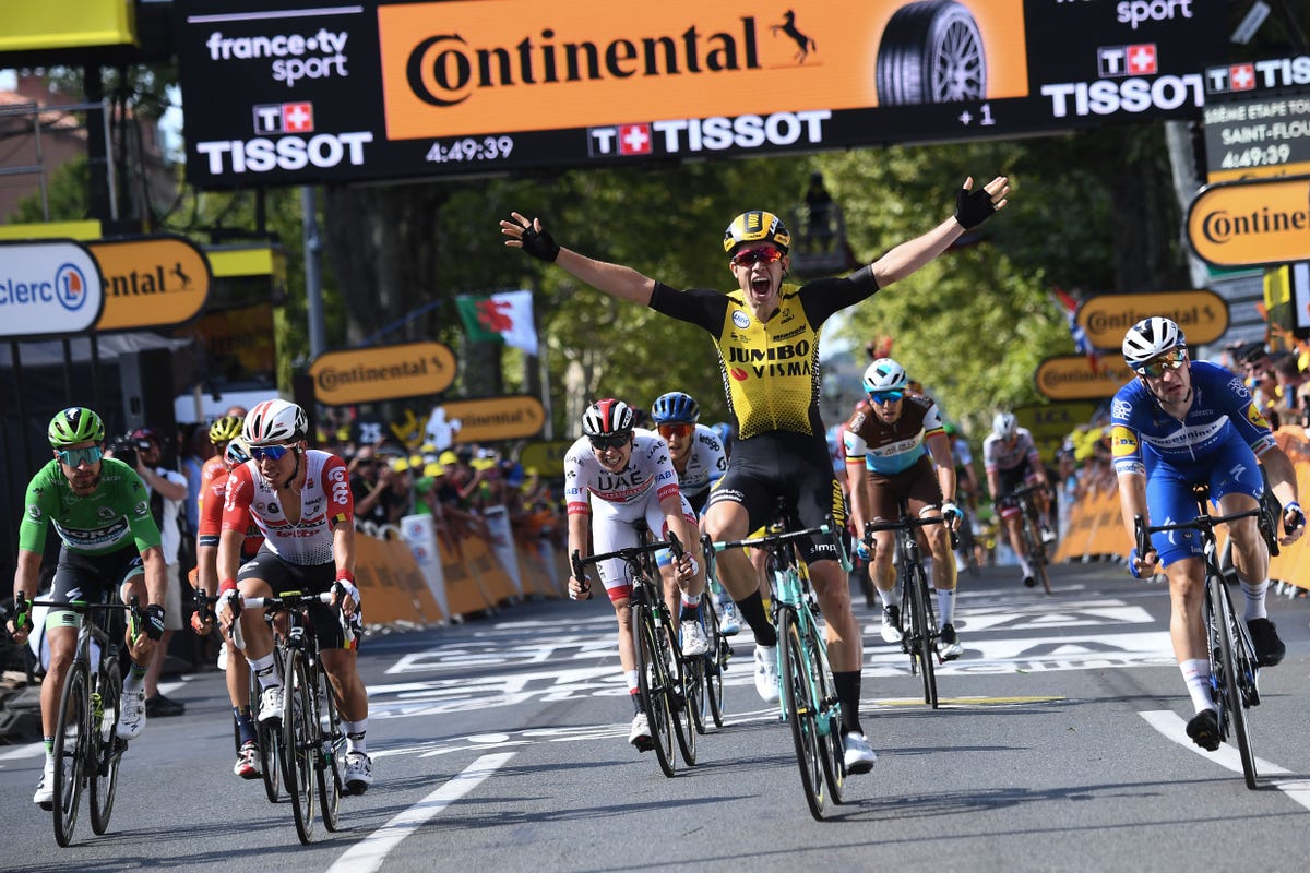 Wout van Aert Wins Tour de France Stage 10- Geraint Thomas ...