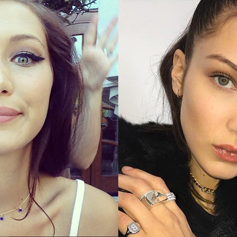 bella hadid toen en nu