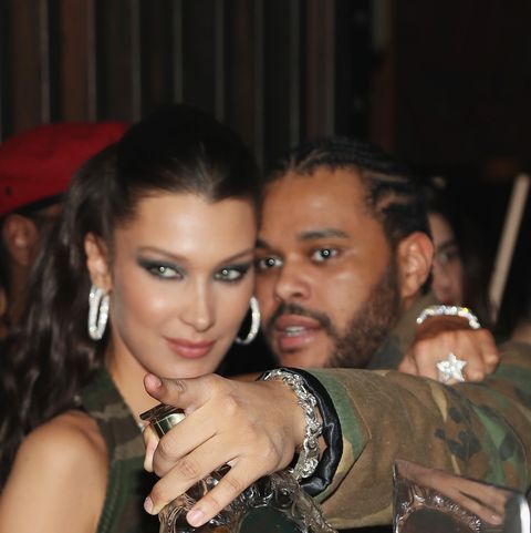 Bella Hadid & The Weeknd Celebrate the Singer's Birthday in Matching ...