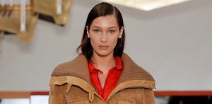 Bella Hadid Cut Her Blonde Hair Into a Sleek Bob