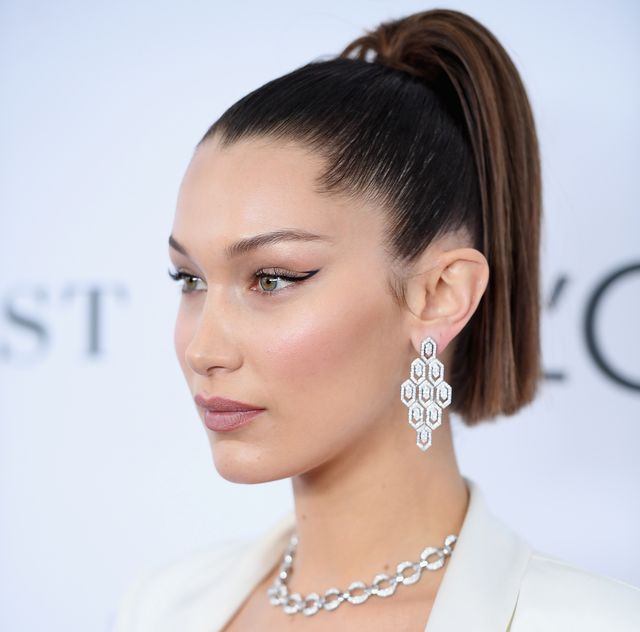 the brooklyn borough of new york city, ny   november 13  bella hadid attends glamours 2017 women of the year awards at kings theatre on november 13, 2017 in brooklyn, new york  photo by dimitrios kambourisgetty images for glamour