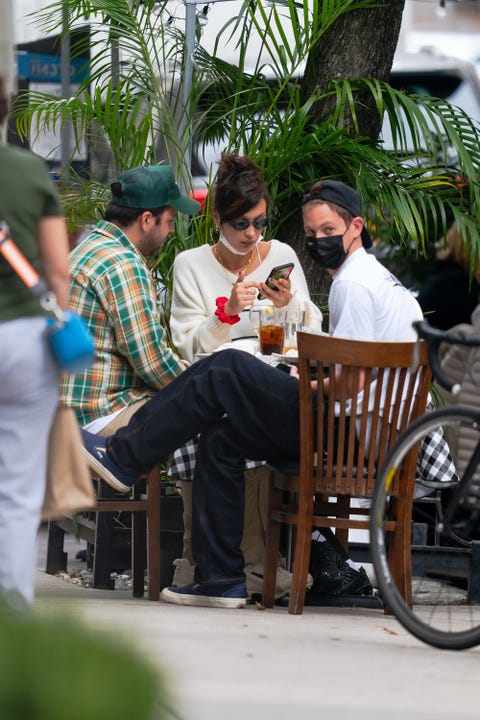Bella Hadid and Marc Kalman on September 24, 2020 bella hadid and marc kalman on september 24, 2020