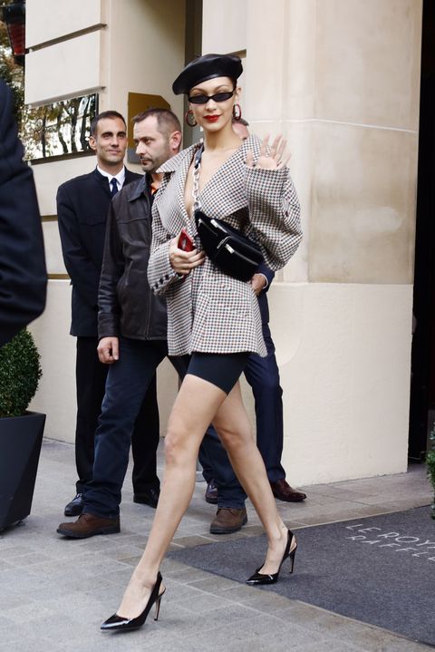 Bella Hadid seen leaving her hotel in Paris