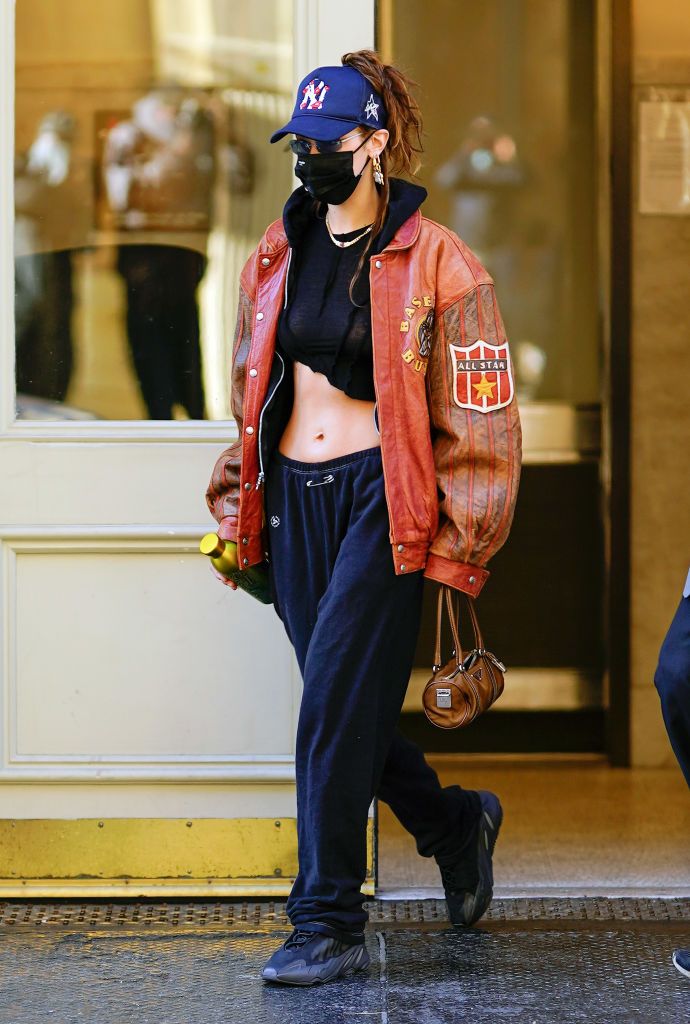 sweatpants and top