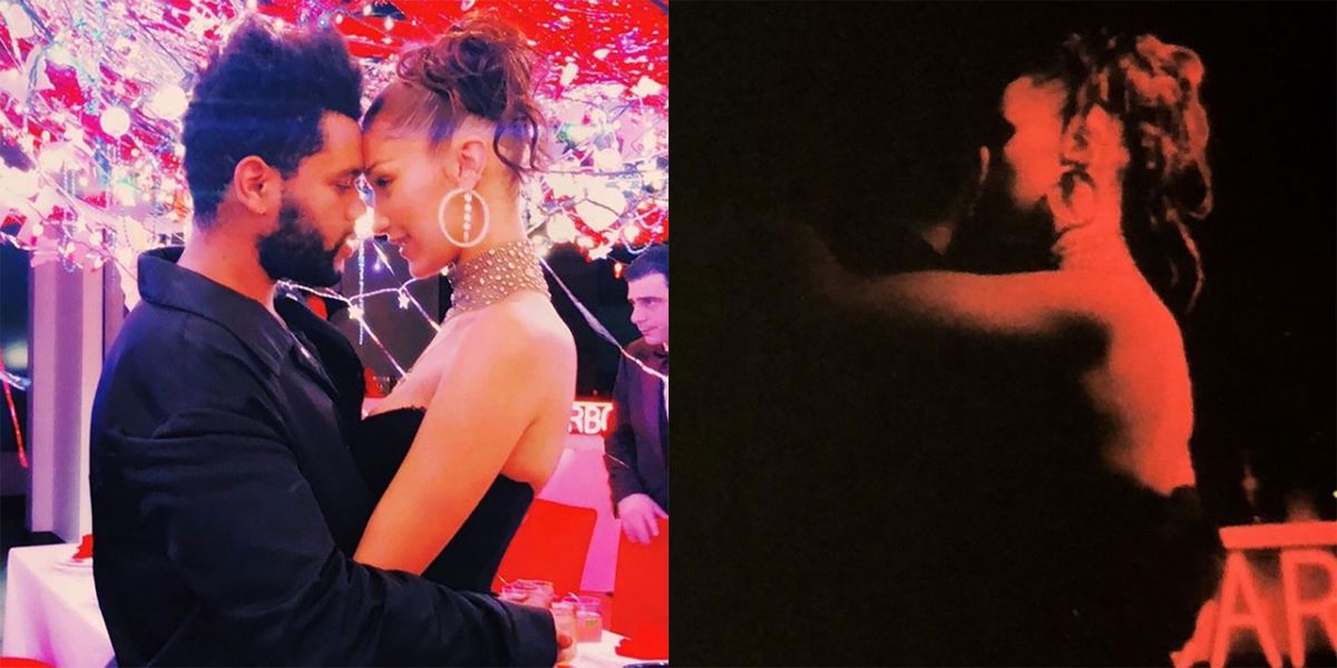 Bella Hadid Posts 6 Photos Of Her And The Weeknd Cuddling And Kissing
