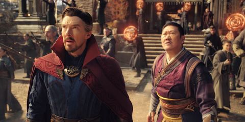benedict cumberbatch as doctor strange, benedict wong as wong, doctor strange in the multiverse of madness