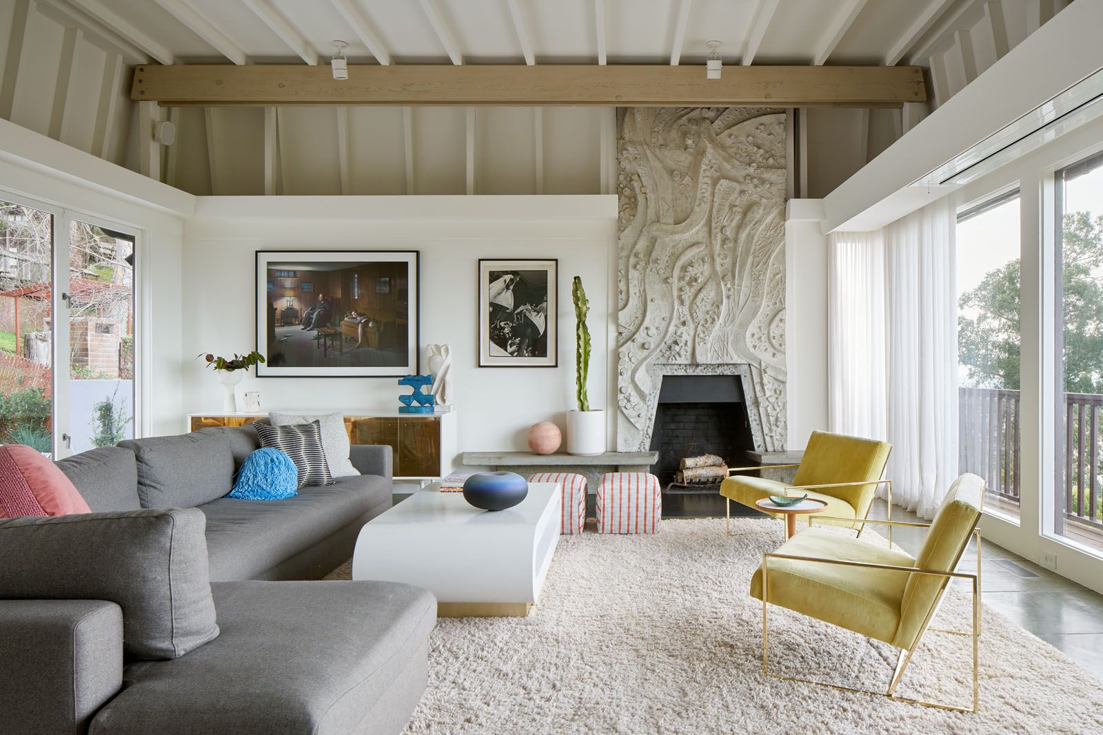 Alison Damonte Berkeley Home Tour Mid Century Home With Concrete Images, Photos, Reviews