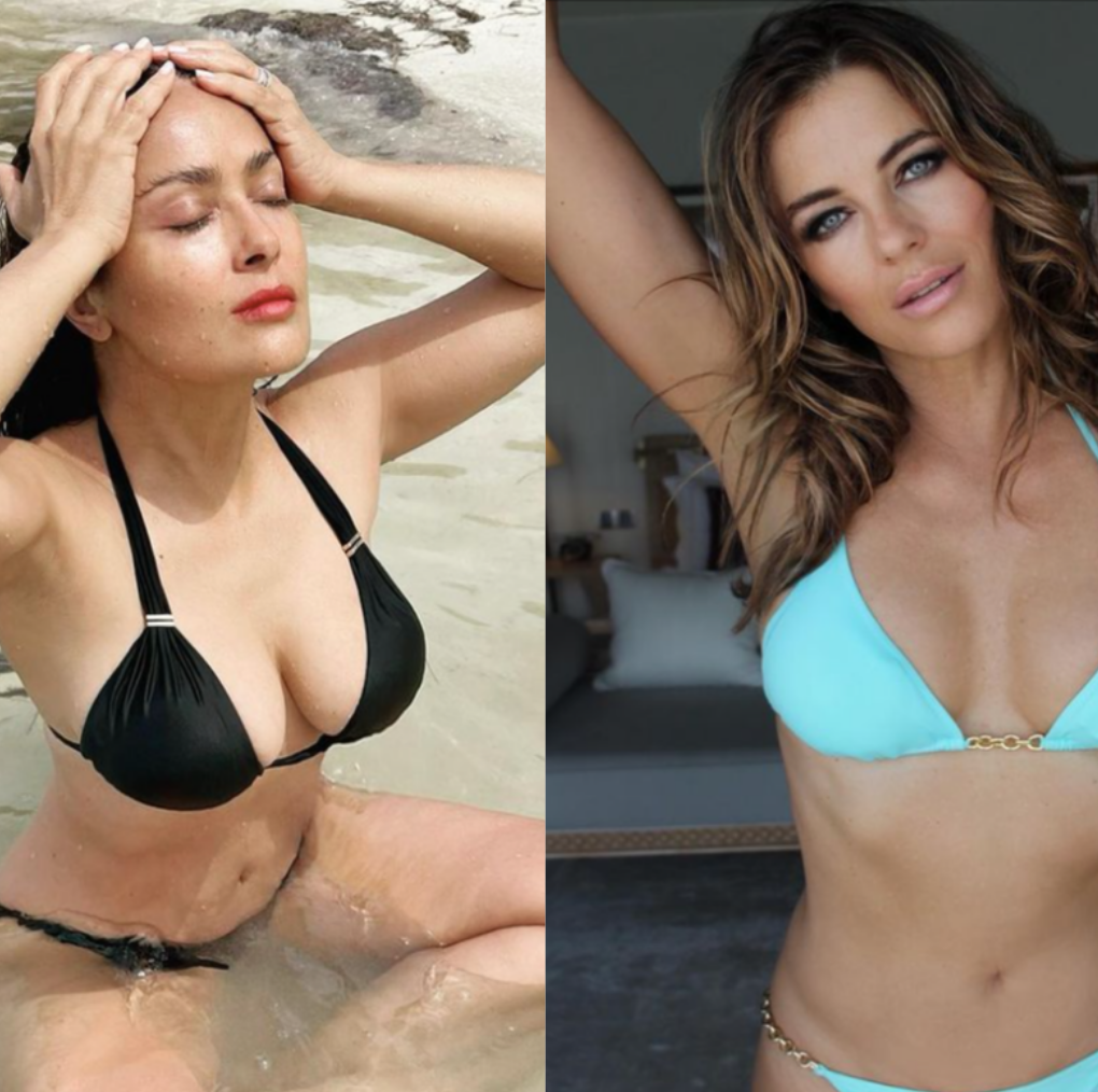 rooster Blauwdruk Zuivelproducten Beroemde vrouwen boven de 50 die trots bikinifoto's plaatsen