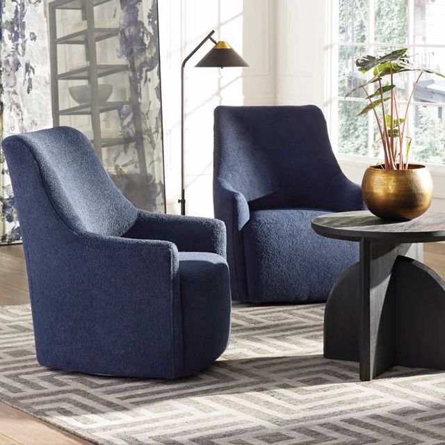 navy blue accent chair
