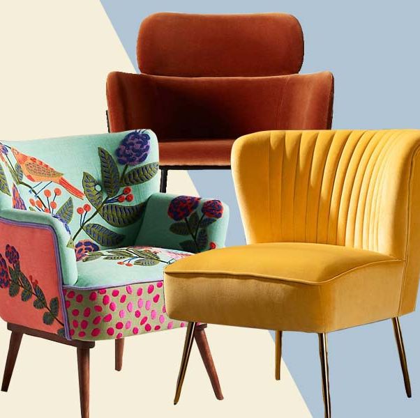 Best Accent Chairs To Give Your Living, Patterned Accent Chairs Uk