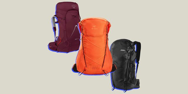 collage of three backpacks