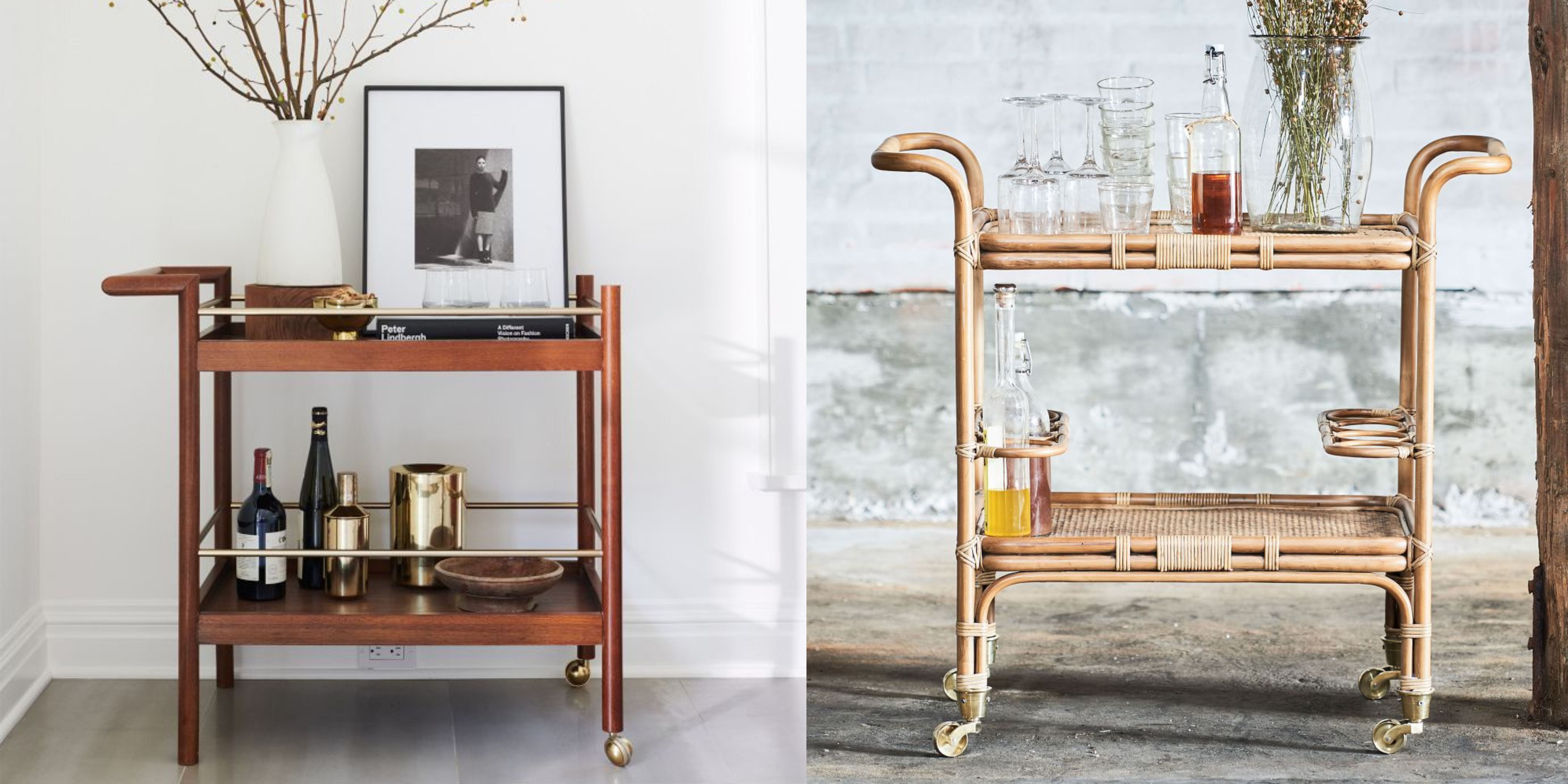 These Beautiful Bar Carts Are Great For Entertaining