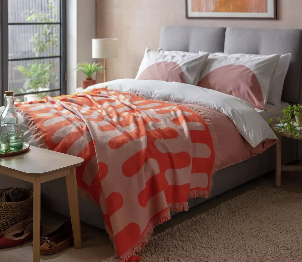 Rajput Cotton Bed Cover Throw Blanket Various Colours Available 225 x 250 cm 